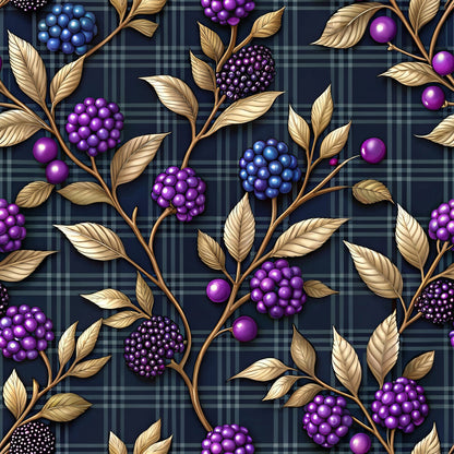 Blackberry Gingham Fat Quarter Bundle