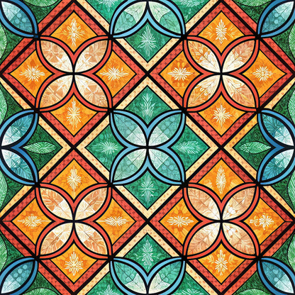 Stained Mosaic Glass Fat Quarter Bundle