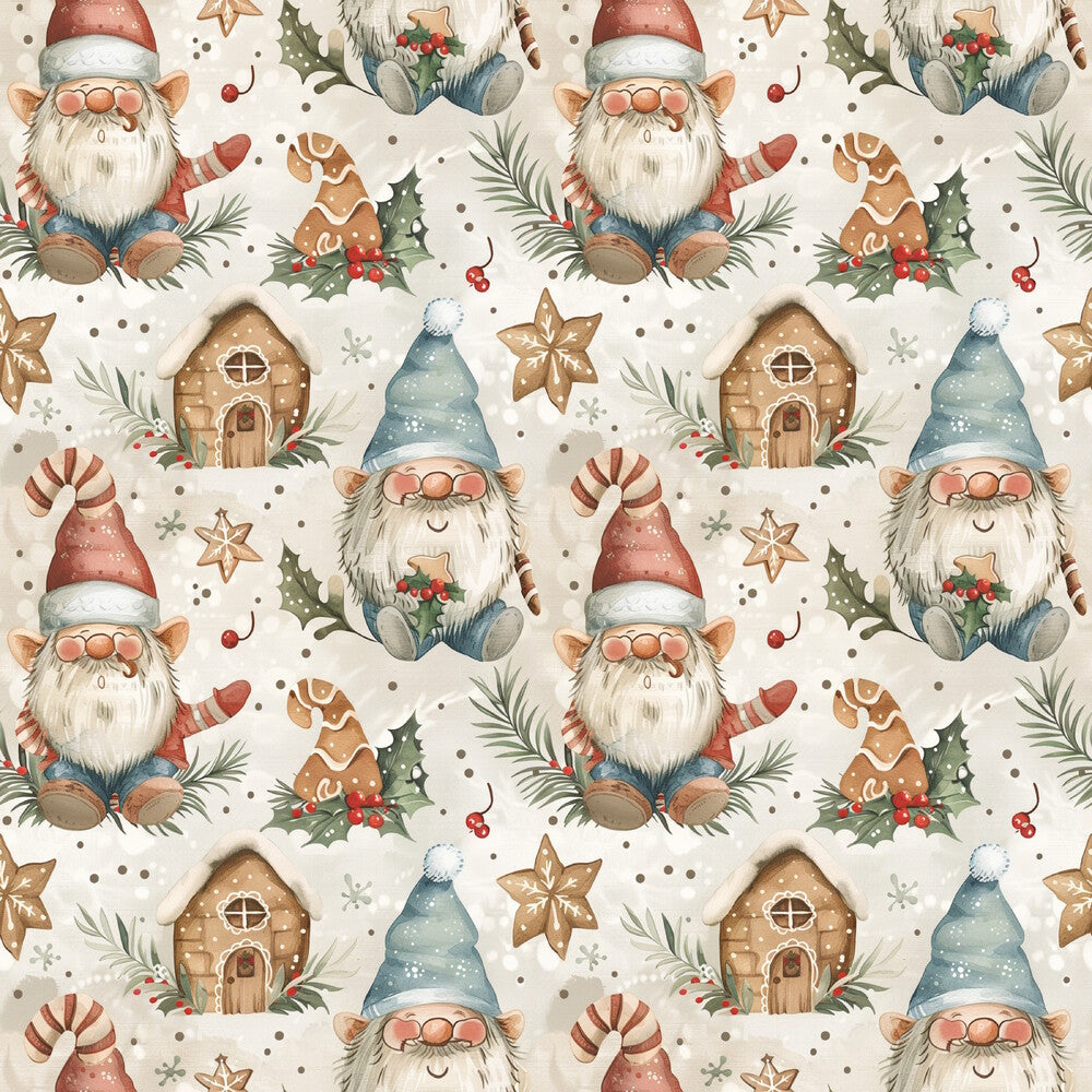Classic Christmas Gnomes Fat Quarter Bundle
