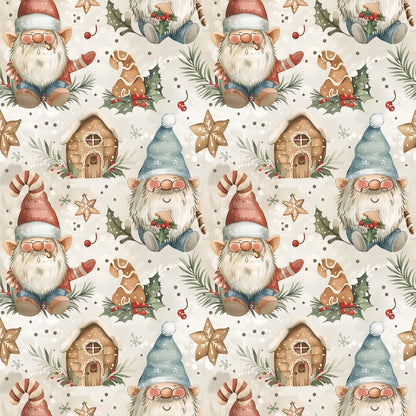 Classic Christmas Gnomes Fat Quarter Bundle