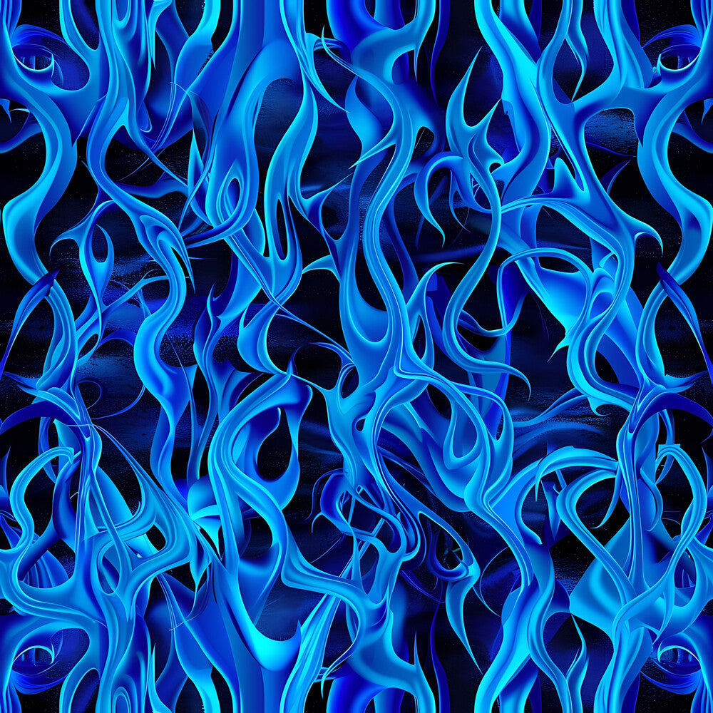 Blue Splash Fire Flame Fat Quarter Bundle