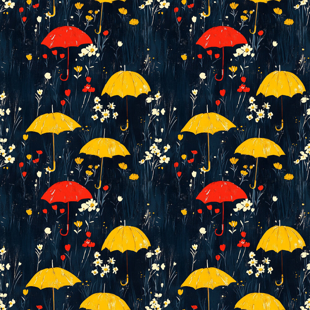 Spring Rain Umbrellas Fat Quarter Bundle
