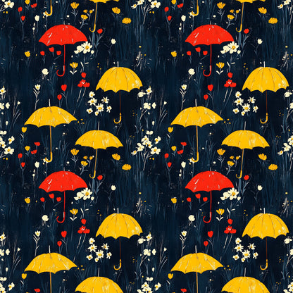 Spring Rain Umbrellas Fat Quarter Bundle
