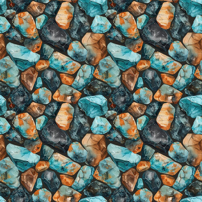 Turquoise Gemstone Fat Quarter Bundle