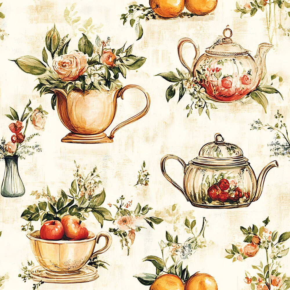 Vintage Kitchen Ingredients Fat Quarter Bundle