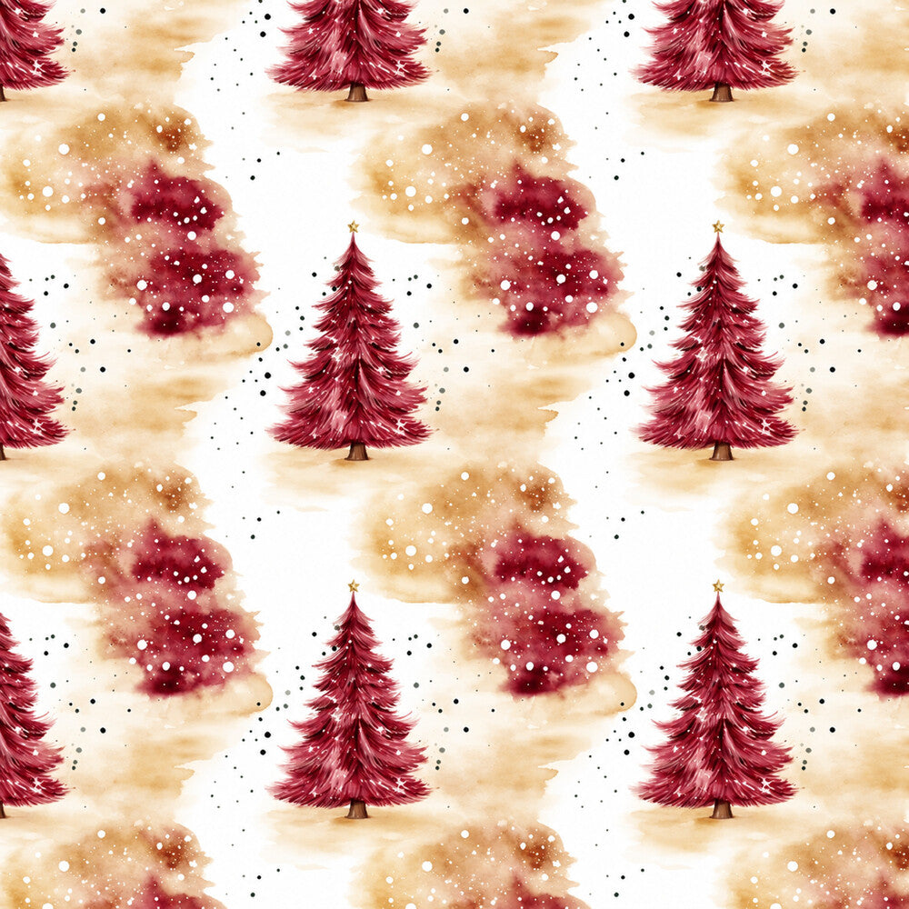 Vintage Burgundy Christmas Fat Quarter Bundle