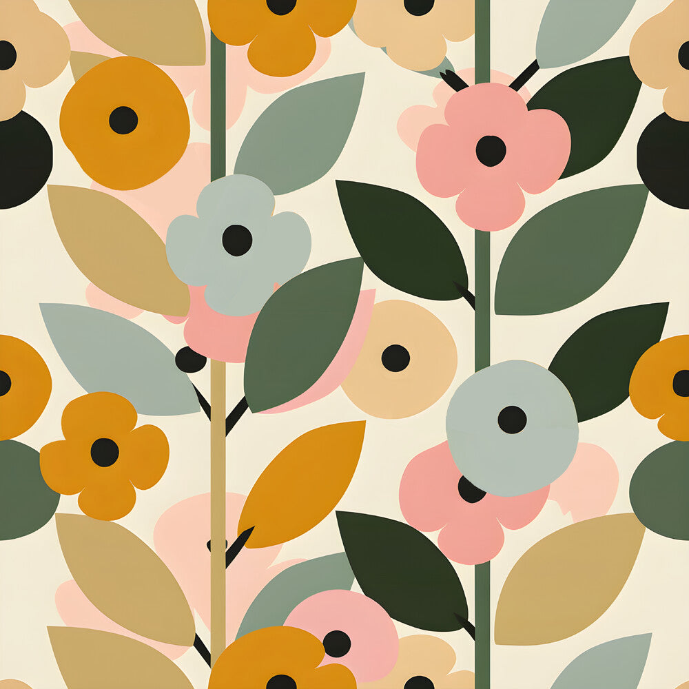 70s Retro Flowers Fat Quarter Bundle
