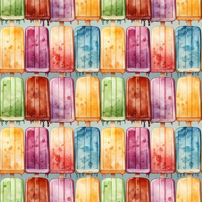 Watercolor Summer Popsicle Fat Quarter Bundle
