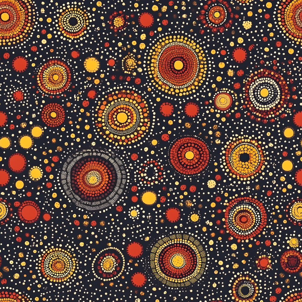 Aboriginal Circles and Dots Fat Quarter Bundle