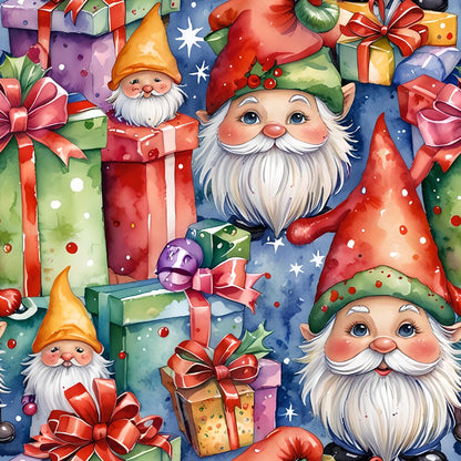 Christmas Gnomes Fat Quarter Bundle