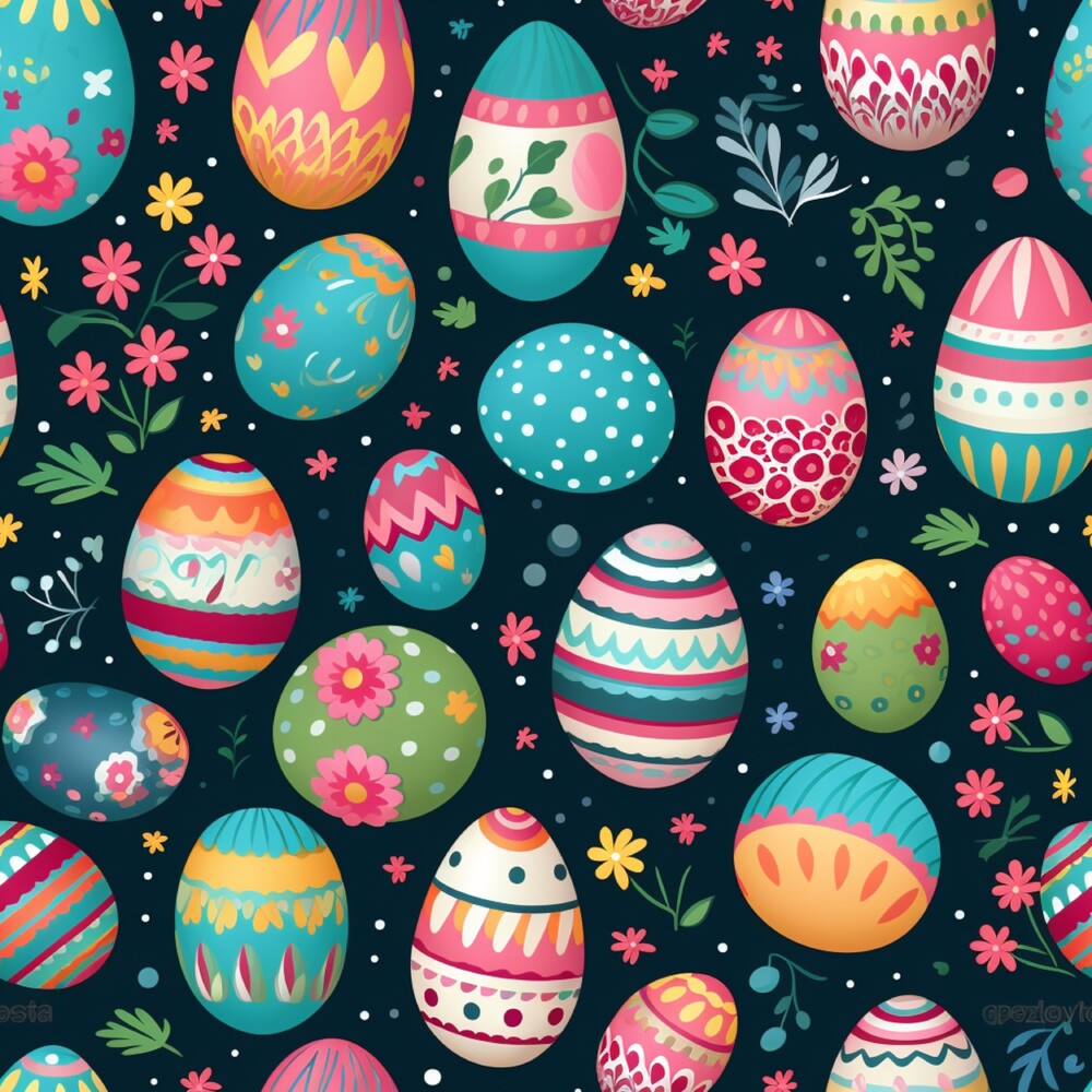 Easter Eggs Fat Quarter Bundle