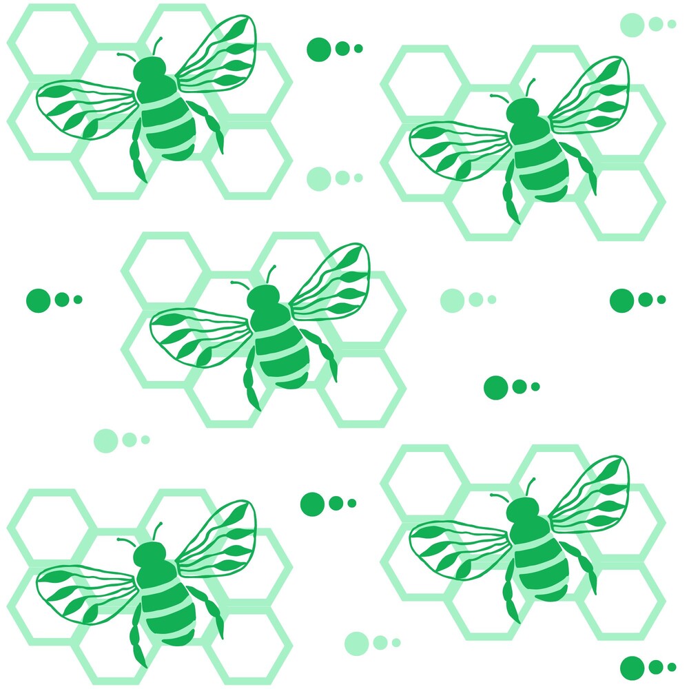 Handdrawn Bees Fat Quarter Bundle