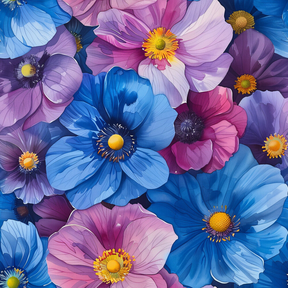 Vibrant Cosmo Flowers Fat Quarter Bundle
