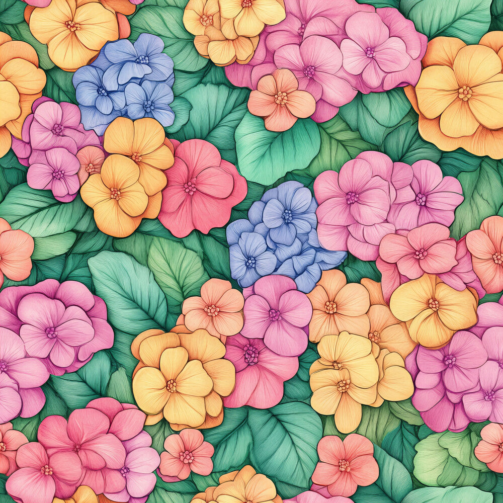 Colorful Hydrangeas Fat Quarter Bundle