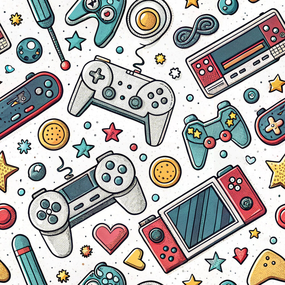 Modern Gamer Controllers Fat Quarter Bundle