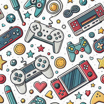 Modern Gamer Controllers Fat Quarter Bundle
