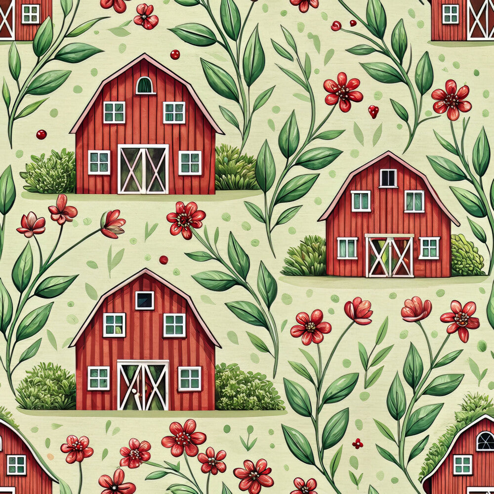 Red Farmhouse Fat Quarter Bundle