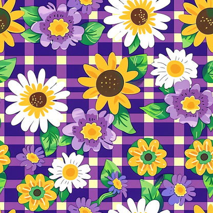 Spring Floral Plaid Fat Quarter Bundle
