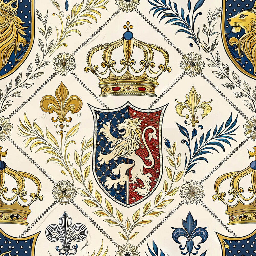 Regal Heraldic Motifs Fat Quarter Bundle