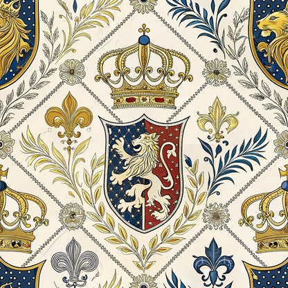 Regal Heraldic Motifs Fat Quarter Bundle