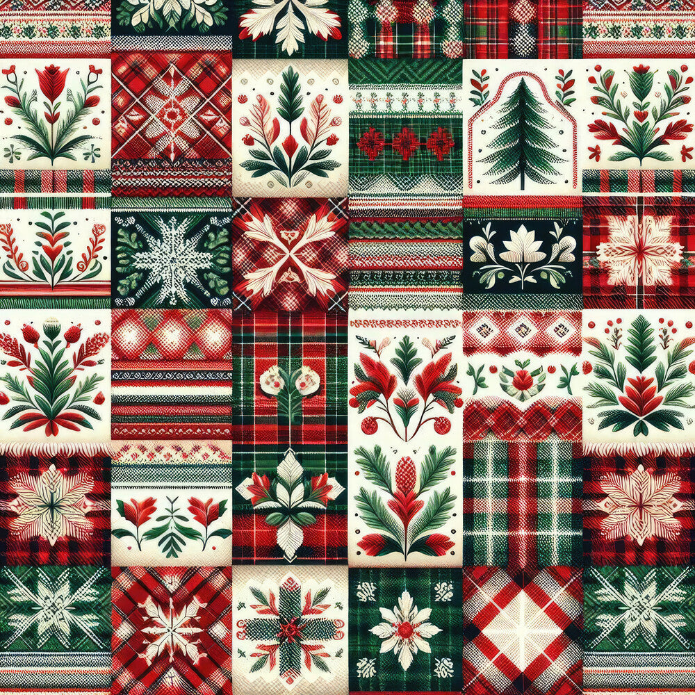 Plaid Christmas Fat Quarter Bundle
