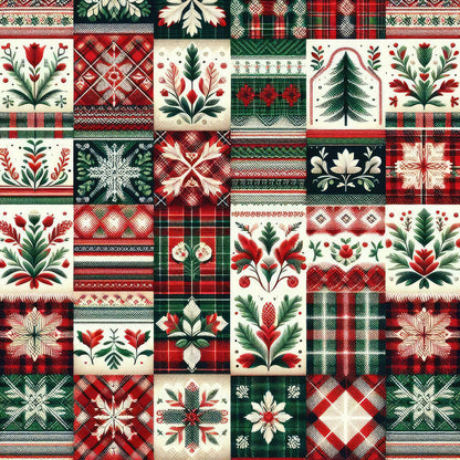 Plaid Christmas Fat Quarter Bundle
