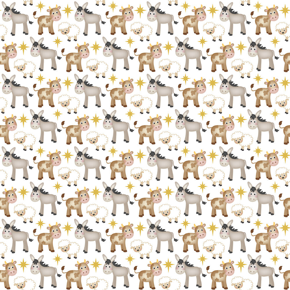 Cartoon Christmas Nativity Fat Quarter Bundle