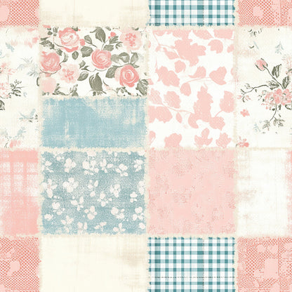 Shabby Chic Floral Gingham Fat Quarter Bundle