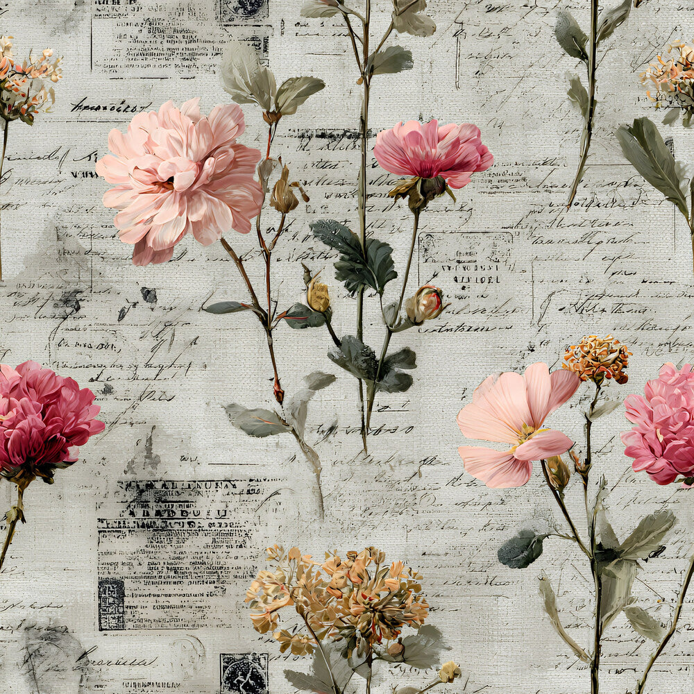 Botanical Floral Collage Fat Quarter Bundle