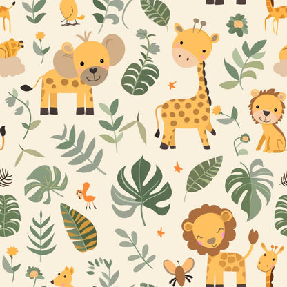 Baby Safari Animals Fat Quarter Bundle