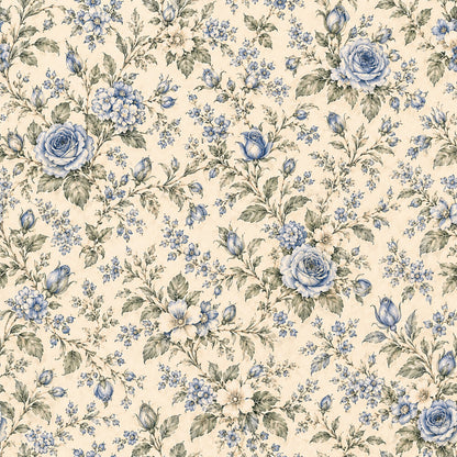 French Blue Garden Fat Quarter Bundle