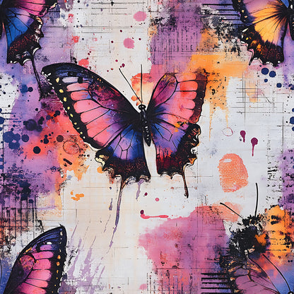 Butterfly Collage Art Fat Quarter Bundle