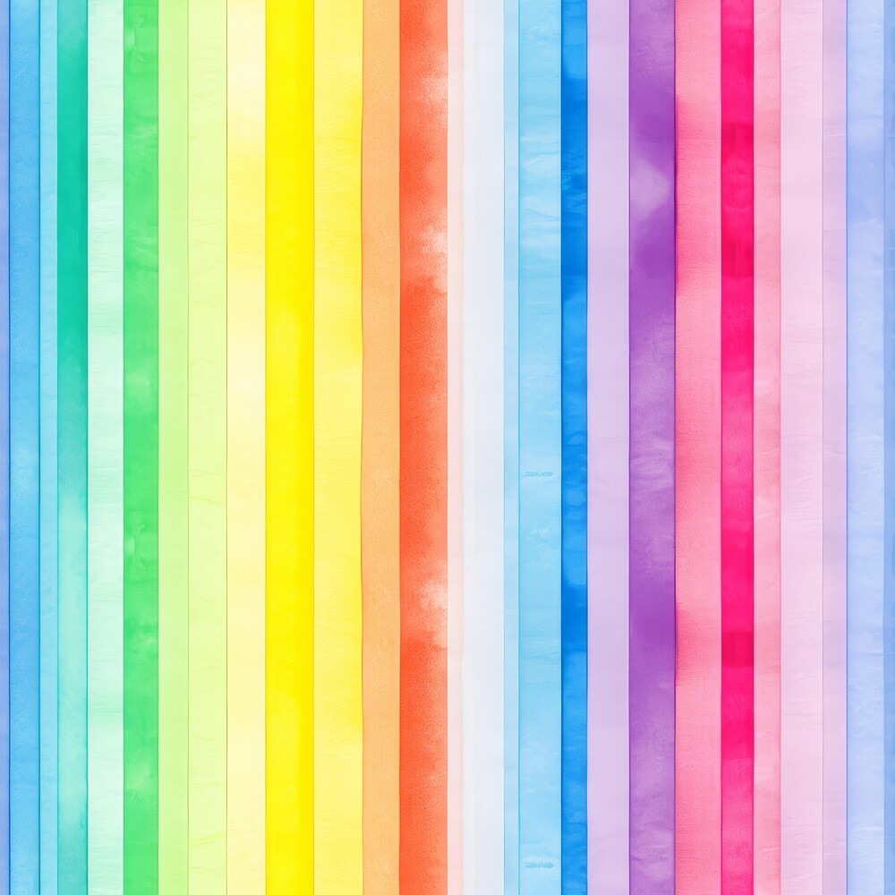 Watercolor Rainbow Stripes Fat Quarter Bundle