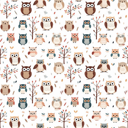 Cartoon Owls Fat Quarter Bundle