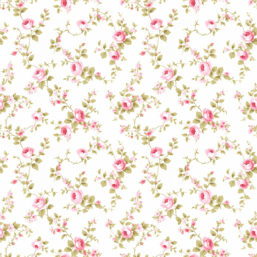 Floral Pink Cottage Gardens Fat Quarter Bundle