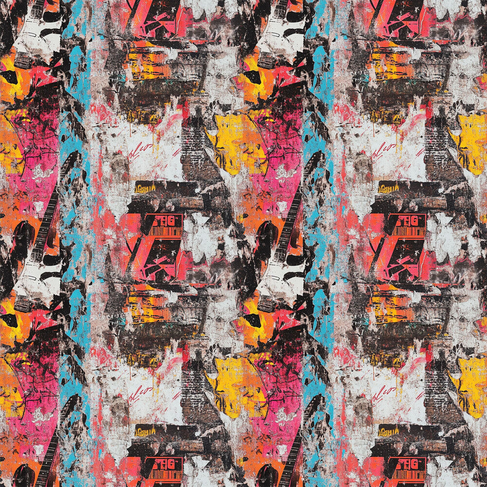 Grunge Rock Guitar Fat Quarter Bundle