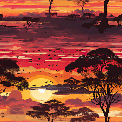African Safari Sunset Fat Quarter Bundle