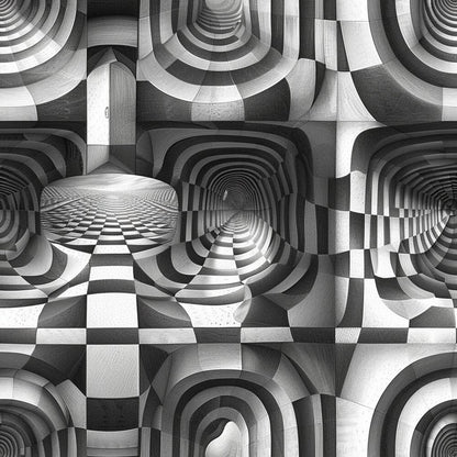 Three Dimensional Optical Illusion Arts Fat Quarter Bundle