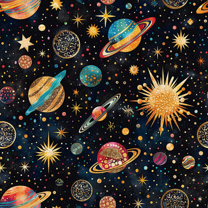 Planets and Stars Fat Quarter Bundle