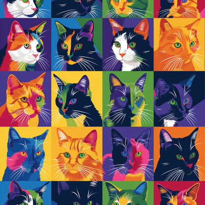 Cat Patchwork Fat Quarter Bundle