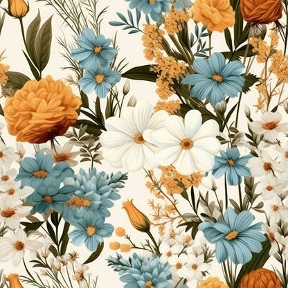 Rustic Wildflowers Bouquets Fat Quarter Bundle