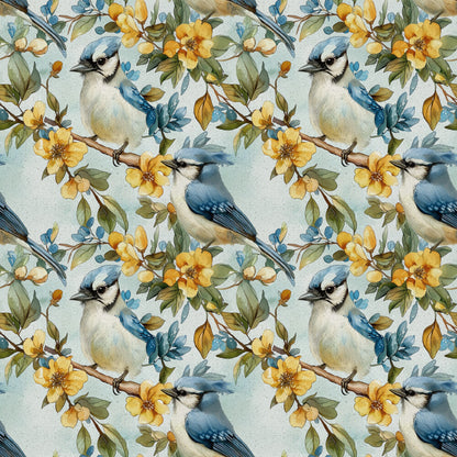 Blue Jay Florals Fat Quarter Bundle