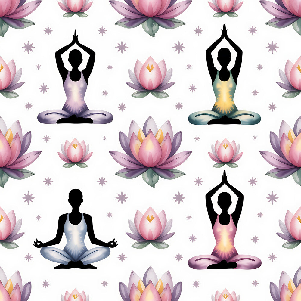 Yoga Poses Fat Quarter Bundle