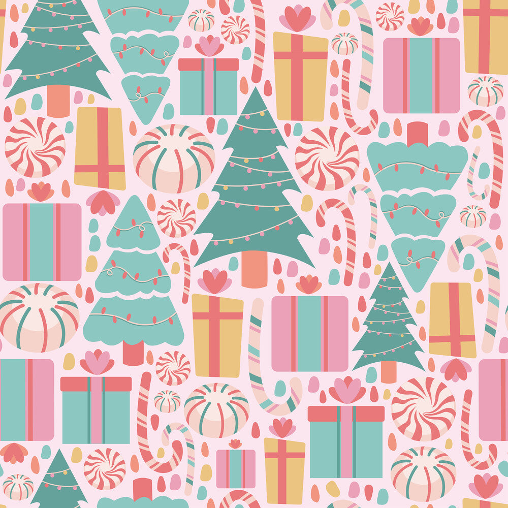 Pastel Christmas Fat Quarter Bundle