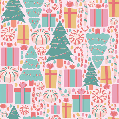 Pastel Christmas Fat Quarter Bundle