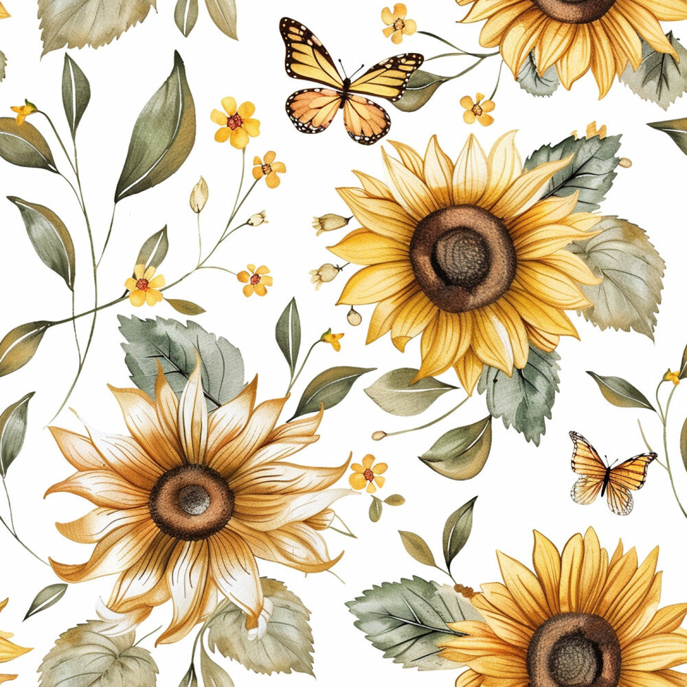 Country Sunflower Butterfly Fat Quarter Bundle