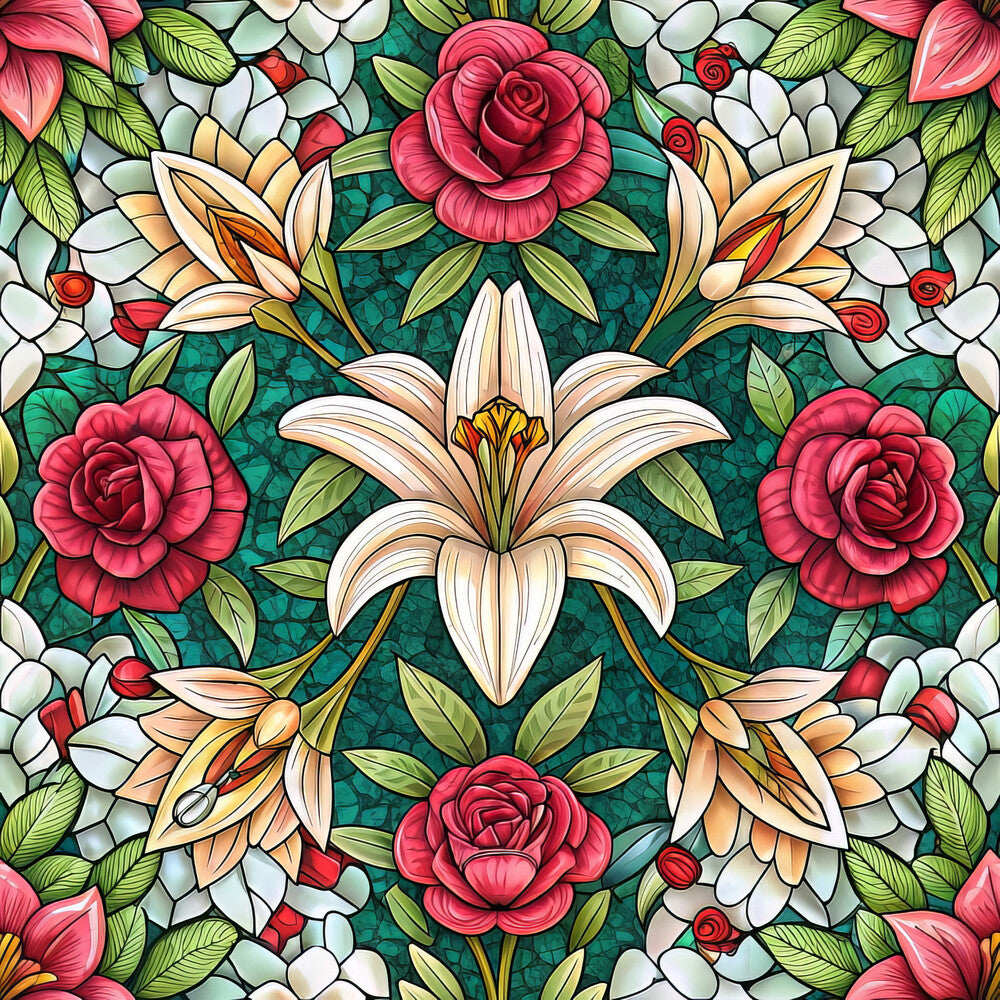 Stained Mosaic Glass Fat Quarter Bundle