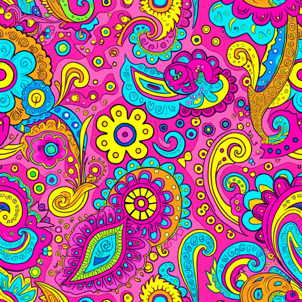 Bright Preppy Paisley Fat Quarter Bundle