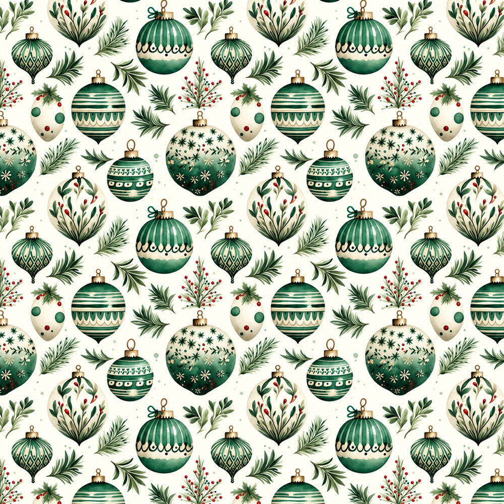 Vintage Emerald Christmas Fat Quarter Bundle