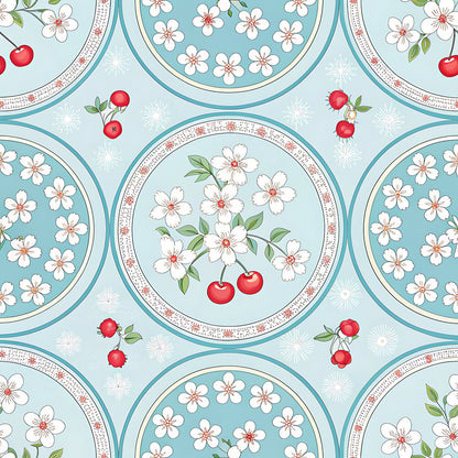 Cherry Floral Fat Quarter Bundle
